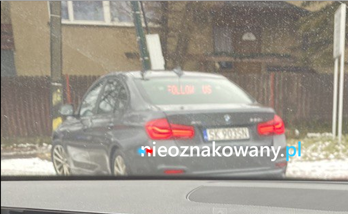 Nieoznakowany radiowóz BMW 330i — Mikołów