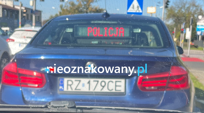 Nieoznakowany radiowóz BMW 330I — Rzeszów