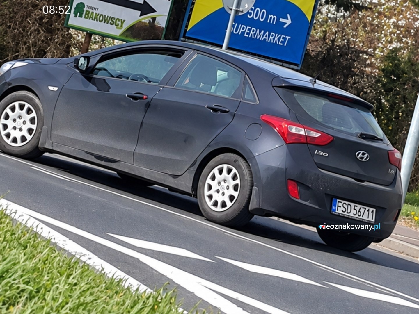 Nieoznakowany radiowóz Hyundai  I30