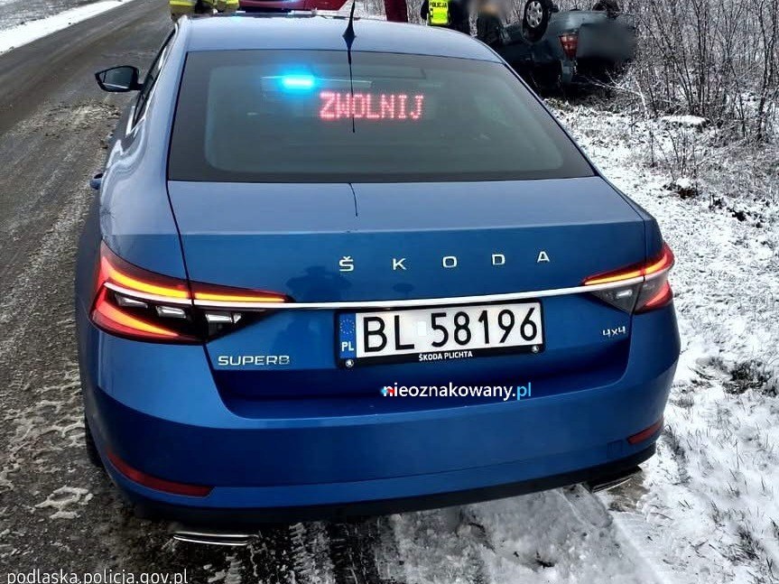 Nieoznakowany radiowóz BL58196 — Skoda Superb